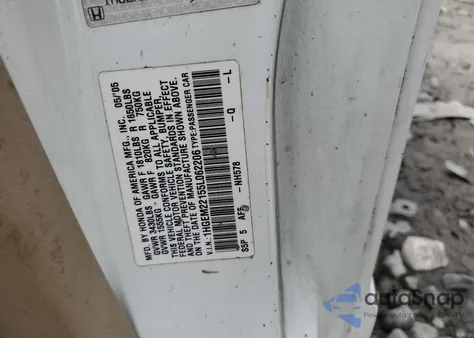 2005 Honda Civic Dx Vp из США, поврежденный, VIN 1HGEM22155L062206